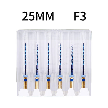 Azdent 6pcs/Pack 25mm SX Dental Files Root Canal Use Rotary Heat Activated  Endodontic Files Rotating File Dentistry Instruments
