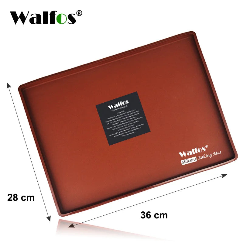 Walfos Food-Grade Silicone Baking Mat – Non-Stick DIY Cake Pad & Oven Liner for Swiss Roll & Bakeware Use
