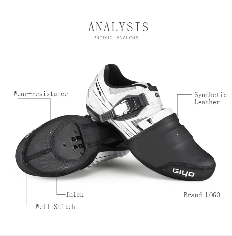 GIYO Winter Bicycle Toe Covers – Rainproof & Windproof Bike Shoe Covers for MTB & Road Cycling, Men & Women Booties