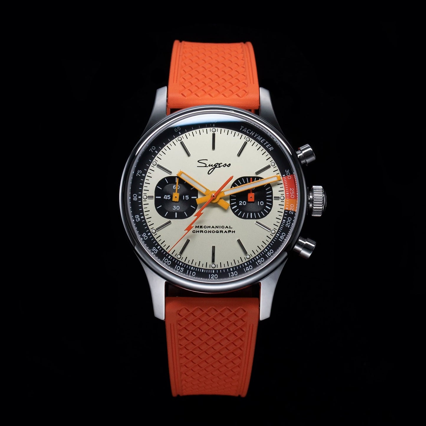 Sugess ST19 Pilot Chronograph Watch – Mechanical Racing 1963 Limited Edition, Sapphire Crystal, Military Style