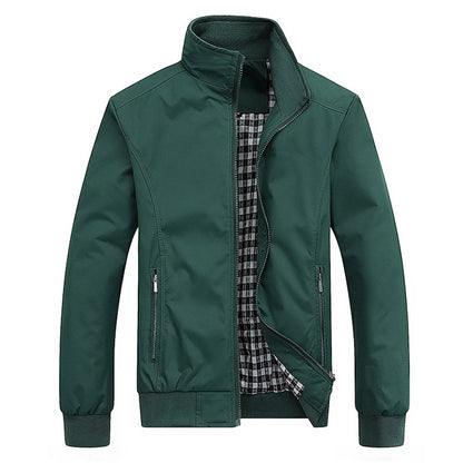2025 Spring Autumn Men's Bomber Jacket – Casual Solid Slim Fit, Baseball Style, M-6XL & 8XL Sizes