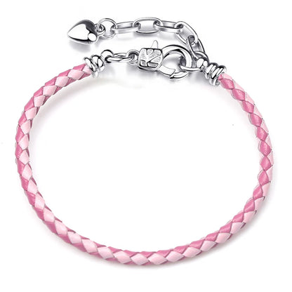 BAOPON 9-Color Leather Charm Bracelet - DIY Chain Jewelry Gift for Women & Girls