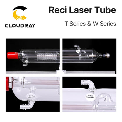 Cloudray CO2 Laser Tube - 90W-100W Reci W2 T2 Laser Engraving Cutting Machine Replacement Tube