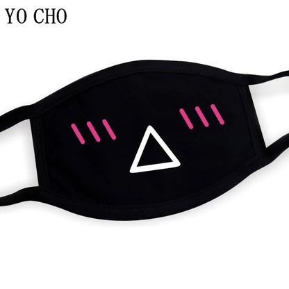 YO CHO Unisex Cotton Dust Mouth Mask – Anime Cartoon Respirator, Warm Mouth Muffle, Perfect Birthday Party Gift