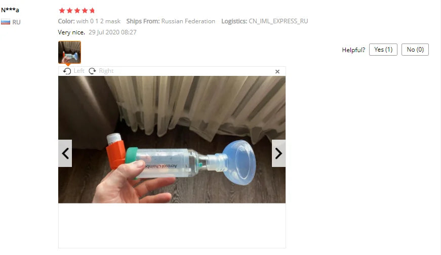 Pet Aerosol Chamber Inhaler — Silicone Mask Spacer for Cats and Dogs