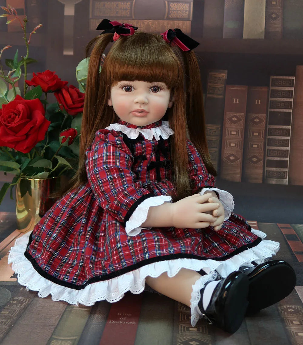 60cm Lifelike Reborn Toddler Doll – High-Quality Silicone Vinyl Princess Baby Girl Doll