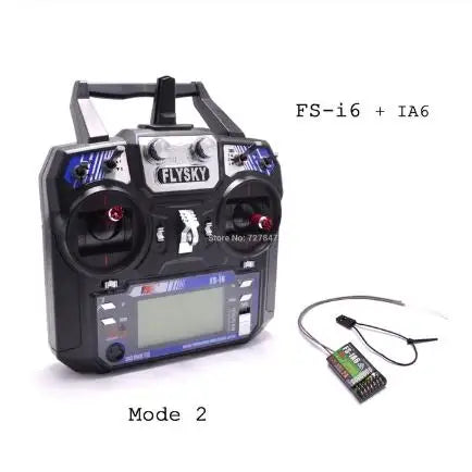 Flysky FS-i6 2.4G 6CH RC Transmitter Controller – FS-iA6 Receiver for Helicopter, Plane, Quadcopter & Glider