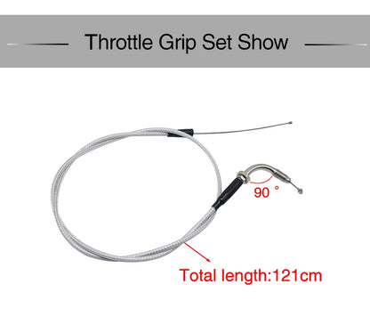 ZSDTRP 7/8" Aluminum Quick Action Throttle Grip Set – Twist Gas Throttle with Cable for 50cc, 110cc, 125cc Dirt & Pit Bikes