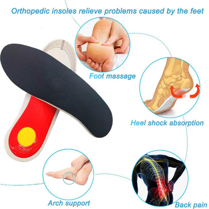 Orthotic Insole Arch Support - Flatfoot Orthopedic Insoles for Feet, Air Movement Damping Cushion Padding, Pressure Relief
