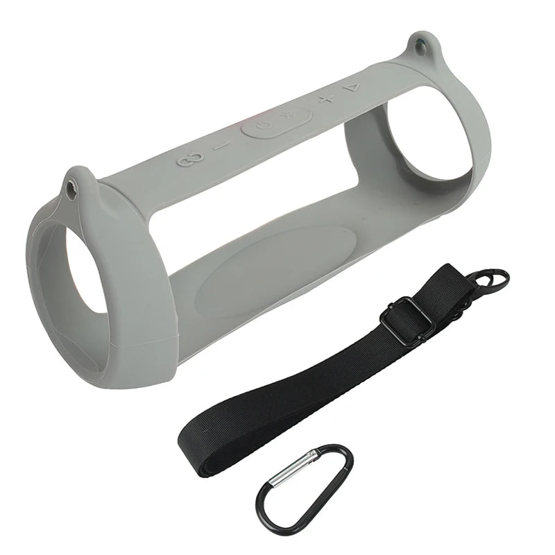 # ZOPRORE JBL Charge 5 Silicone Case Cover - Outdoor Travel Protective Skin with Strap and Carabiner
