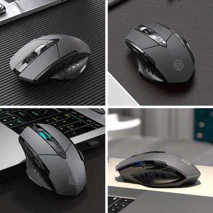INPHIC Bluetooth Wireless Mouse – Rechargeable 2.4G Silent Office Mouse for PC, Laptop, Tablet, and Smartphone