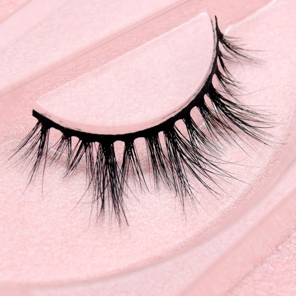 Visofree 3D Mink Eyelashes – Thick Handmade Full Strip Cruelty-Free False Lashes for Makeup M56