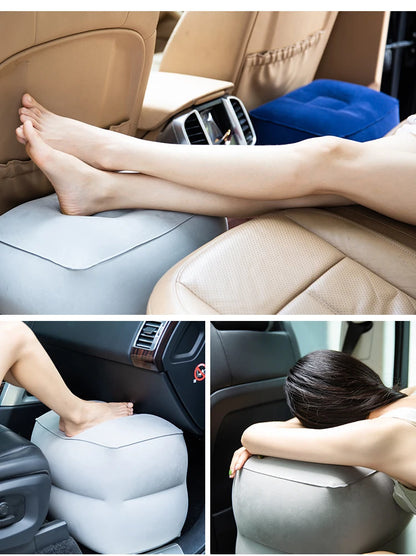 Inflatable Flight Sleeping Footrest Pillow – Adjustable Travel Rest Pillow for Airplane, Car, Bus, and Kids (WJ529)