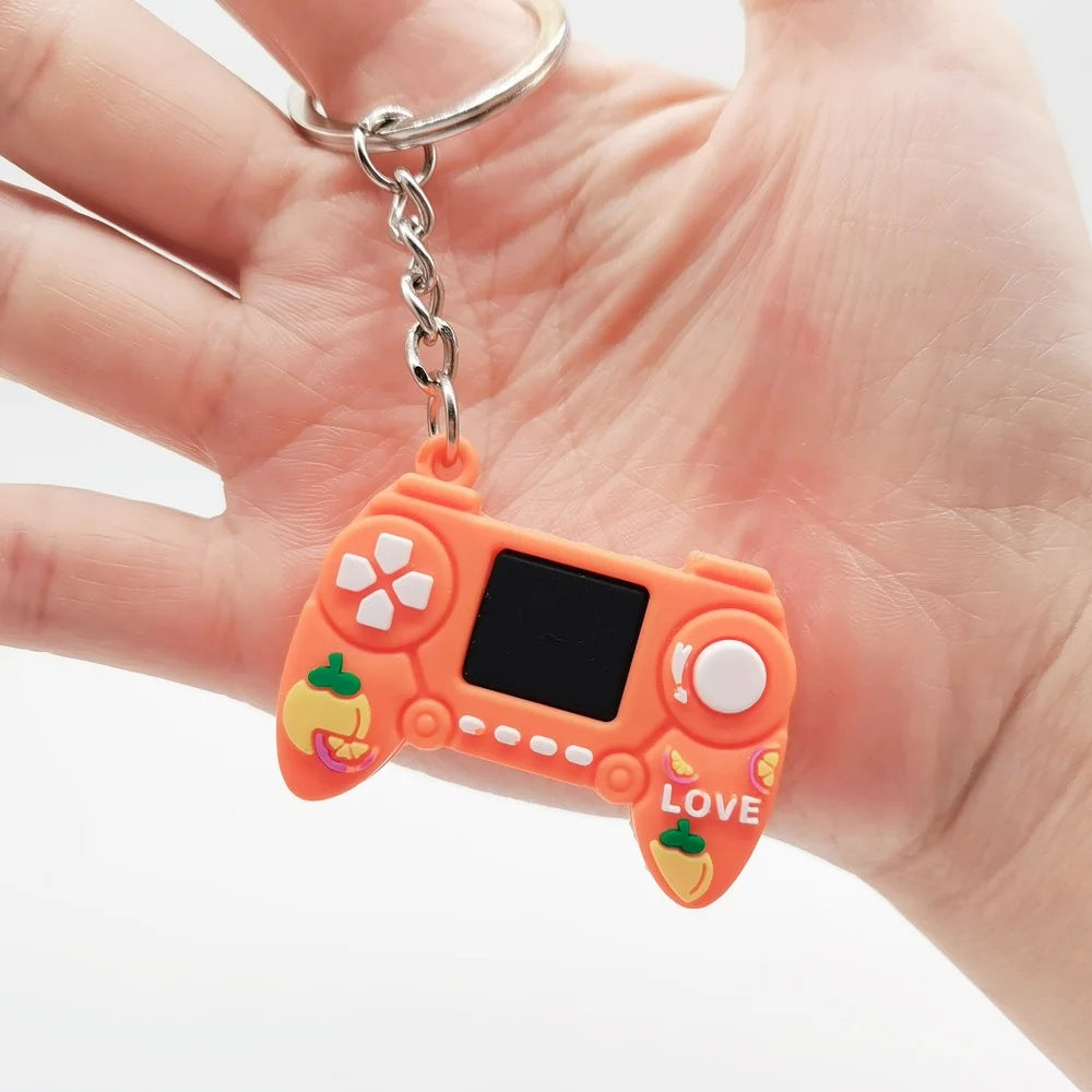 Game Controller Keychain - Cute PVC Simulation Gamepad Joystick Bag & Car Charm