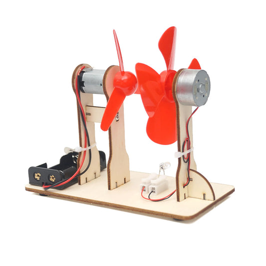 Children’s Electrical Experiment Kit – DIY Wind Powered Educational Physics Science Assembly Toy Model Teaching Aid for Kids Learning