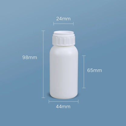Empty Fluorinated Plastic Bottle with Tamper-Evident Cap — Leakproof Refillable Liquid Container 50ml-1000ml