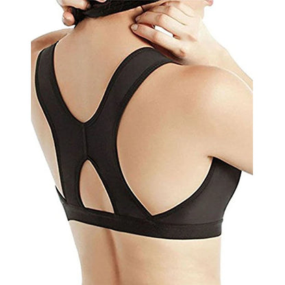 Burvogue Women’s Seamless Padded Push-Up Bra – Front Closure, Adjustable Sports & Post-Surgery Underwear
