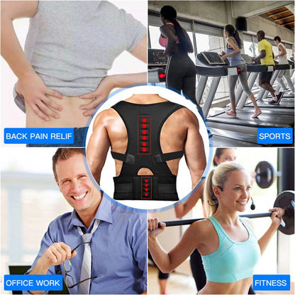Back Waist Posture Corrector — Adjustable Lumbar Brace & Spine Support Vest for Adults | Comfortable Back Pain Relief Trainer