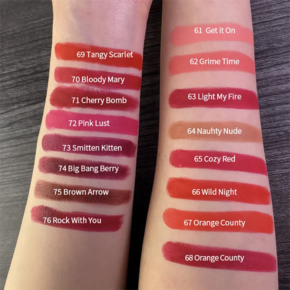 CHARMACY 16 Color Waterproof Velvet Lipstick – Long-Lasting Matte Lip Makeup, Easy to Wear