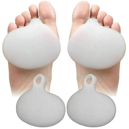 2Pcs Silicone Gel Metatarsal Pads for Shoes — Soft Foot Care Gel Pads for Sensitive Feet, Sore Ball Relief, Forefoot Pain Prevention