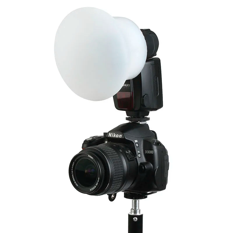 Magnetic Silicone Light Diffuser – Rubber Sphere Flash Accessory for Godox, Canon, Nikon, Yongnuo Speedlite, Compatible with MagMod