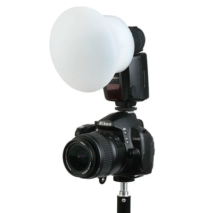 Magnetic Silicone Light Diffuser – Rubber Sphere Flash Accessory for Godox, Canon, Nikon, Yongnuo Speedlite, Compatible with MagMod