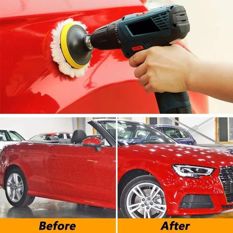 Universal Car Polish Pad 3/4inch - Soft Wool Machine Waxing Polisher for Car Body Polishing - M10/M14 Cleaning Discs Accessories