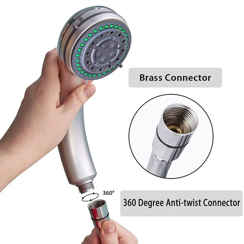 1/1.5/2M PVC Handheld Shower Hose — Flexible, Anti-Kink, Explosion-Proof Bathroom Faucet Extension Tube
