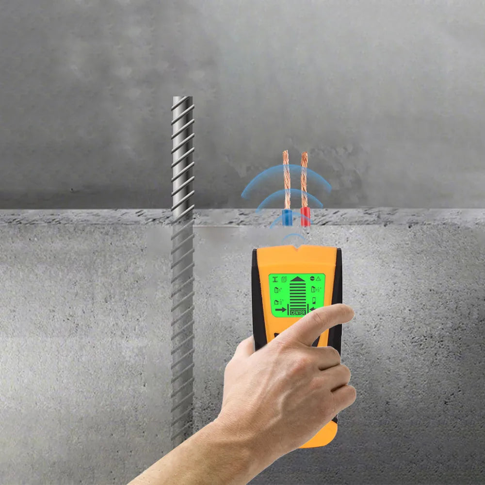 3-in-1 Wall Metal Detector – Professional Deep Scan for Metal, Wood Studs, AC Voltage & Live Wires