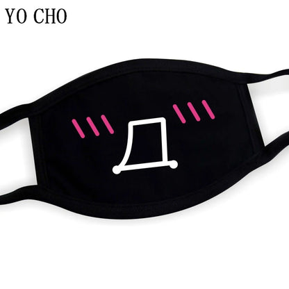 YO CHO Unisex Cotton Dust Mouth Mask – Anime Cartoon Respirator, Warm Mouth Muffle, Perfect Birthday Party Gift