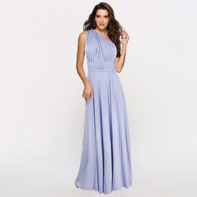Multiway Convertible Boho Maxi Dress – DIY Wrap Infinity Bandage Long Dress for Women, Party, Bridesmaid & Club Wear