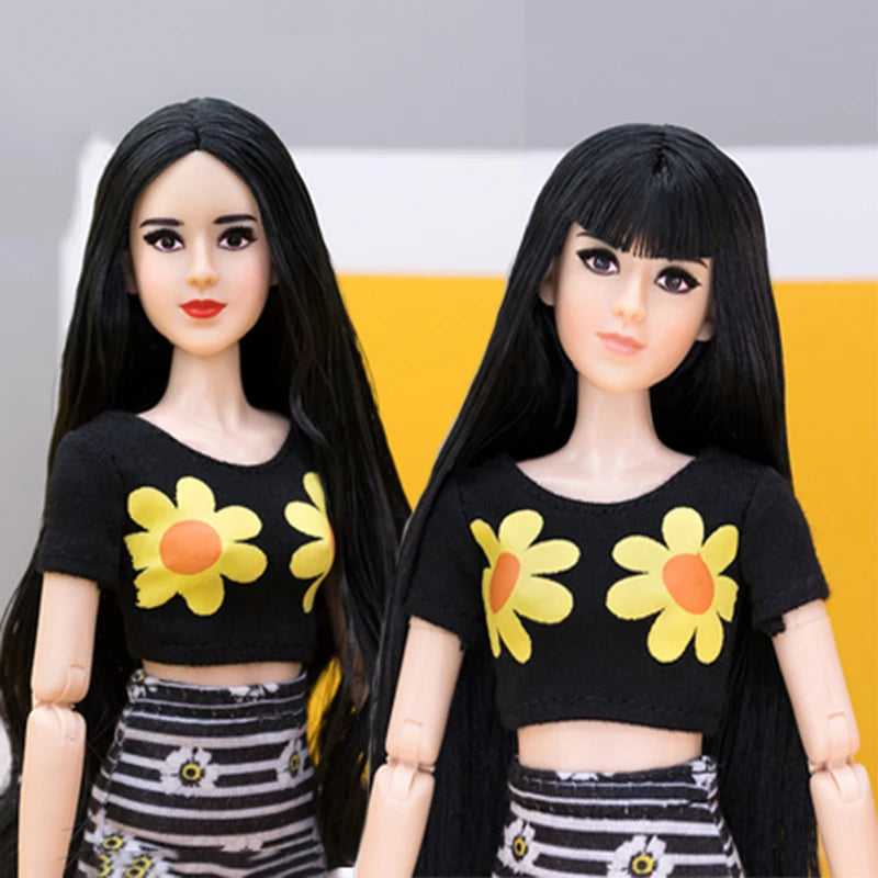 28cm Beautiful Princess BJD Doll for Girls — Moveable Body Chinese Baby Doll with Clothes & Accessories