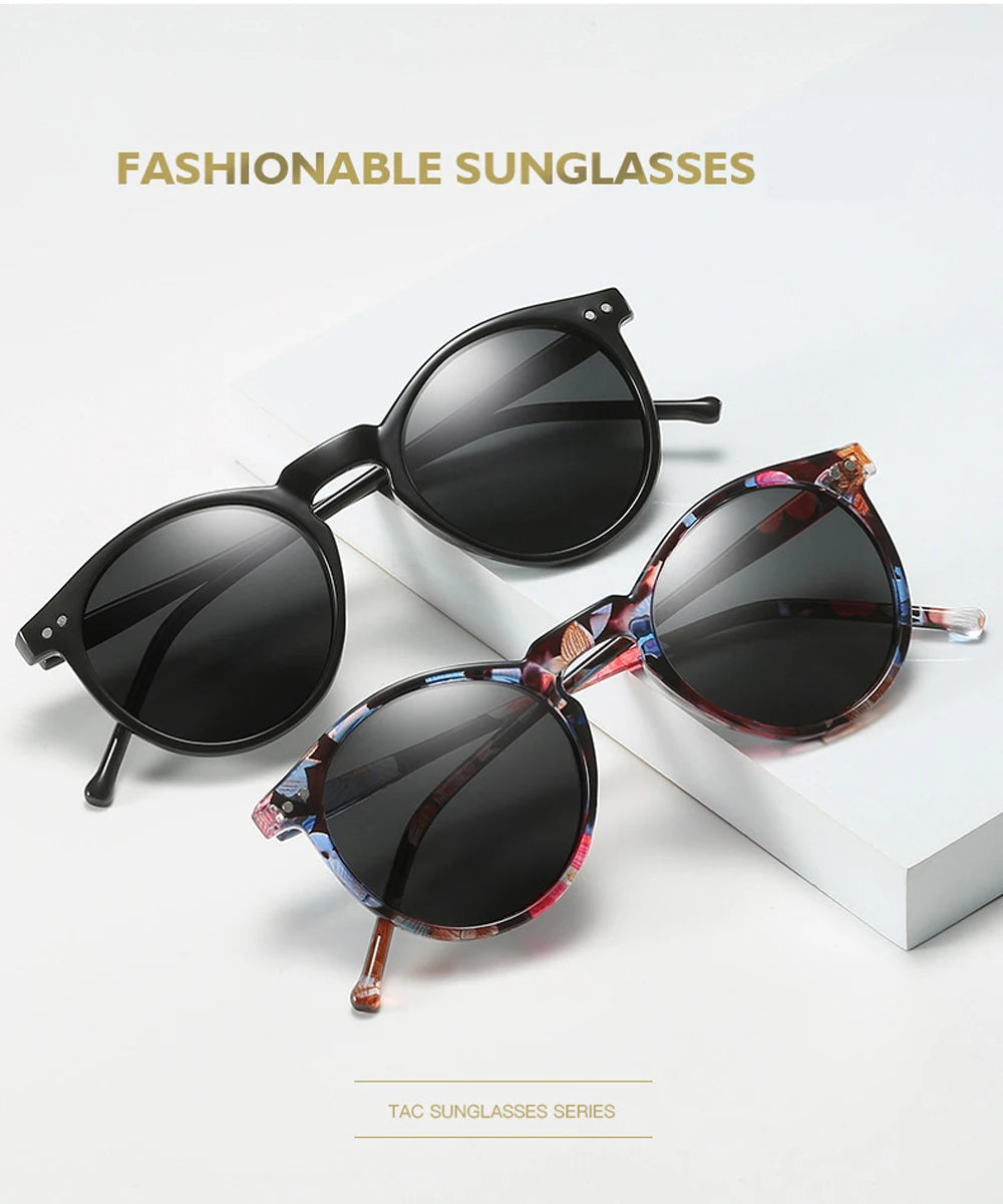 2025 Polarized Retro Round Sunglasses for Men & Women - Designer Vintage UV400 Goggles & Sun Glasses