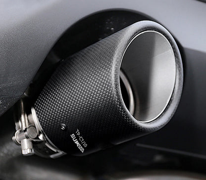 SUMSOO Carbon Fiber Exhaust Tail Tips — Decorative Modified Pipe for Mazda CX-3, CX-4, CX-5, Axela & Atenza