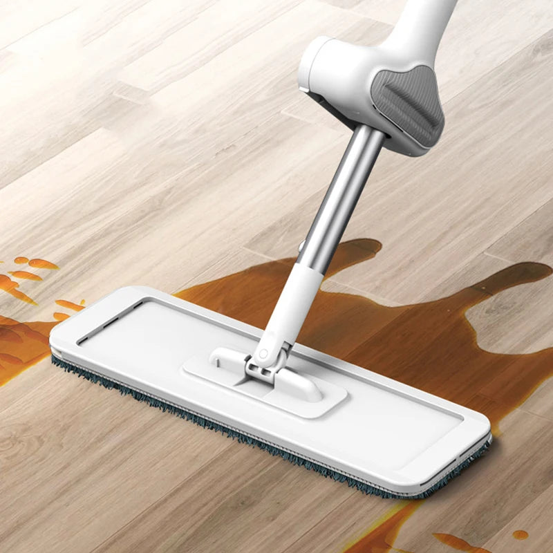 Mmagic 360° Rotation Spin Mop | Flat Mop Cleaner with Bucket for Easy Floor & Home Cleaning | Wash & Dry Mop System