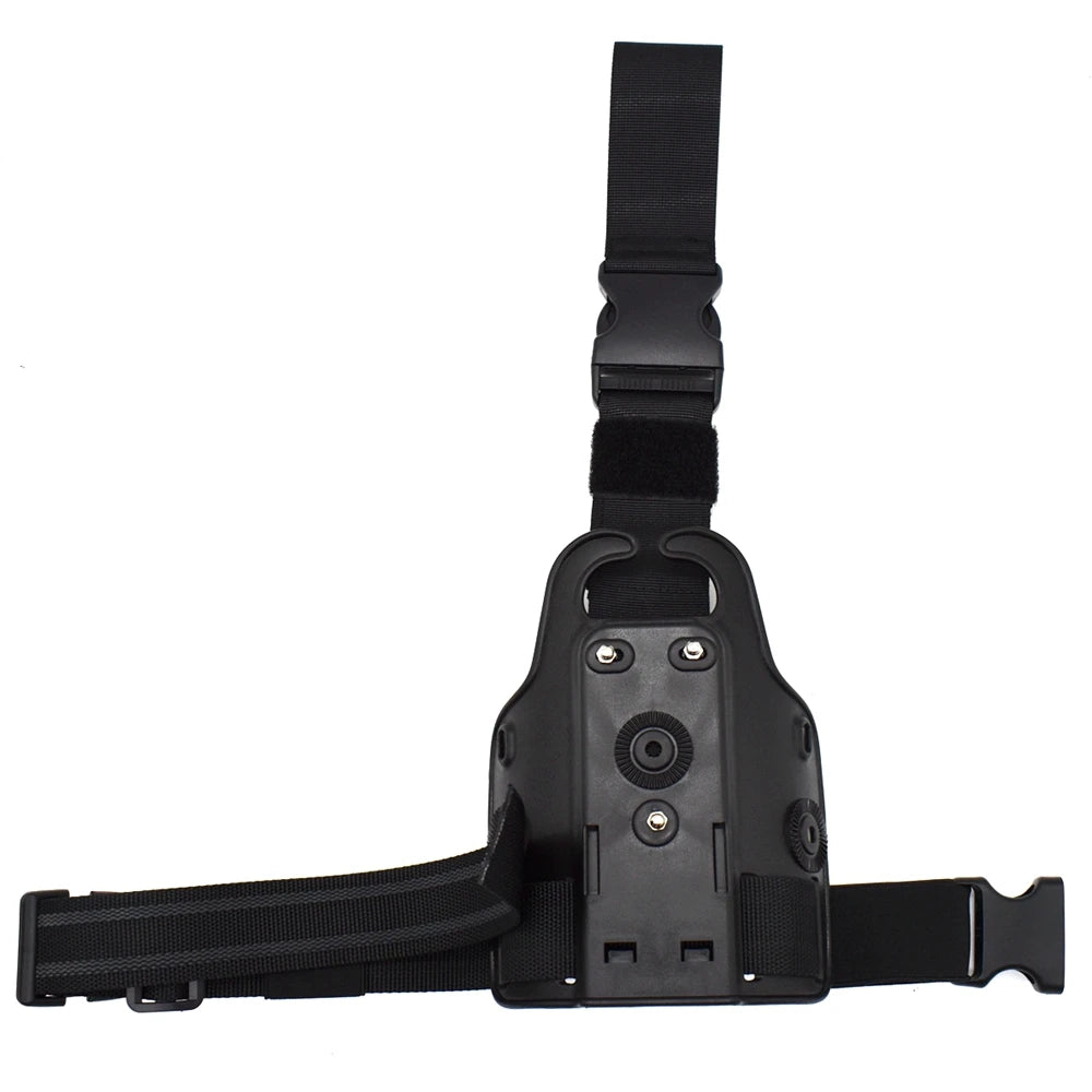 Airsoft Tactical Drop Leg Platform - Thigh Mount Holster Panel for Glock 17/19, Beretta 92/96, SIG P226, 1911