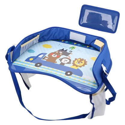 Cartoon Car Tray Table for Children - Mini Oxford Cloth Waterproof Safety Seat Fence, Universal SUV MPV Auto Accessory