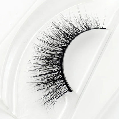 Visofree 3D Mink Eyelashes – Thick Handmade Full Strip Cruelty-Free False Lashes for Makeup M56