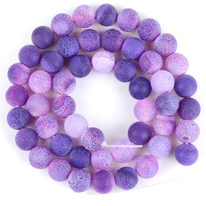 Natural Round Mixed Gemstone Beads — Tiger Eye, Amazonite, Lava, Turquoise, Agate, Jasper & Garnet Spacer Beads for DIY Bracelet