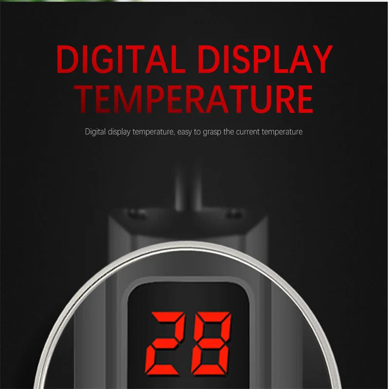 500W Aquarium Submersible Heater - LCD Display Digital Adjustable Water Heating Rod with Constant Temperature Control
