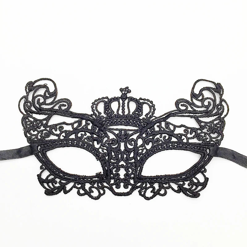 Sexy Lace Eye Mask for Women — Venetian Masquerade, Halloween & Carnival Half-Face Cosplay Party Mask