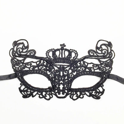 Sexy Lace Eye Mask for Women — Venetian Masquerade, Halloween & Carnival Half-Face Cosplay Party Mask