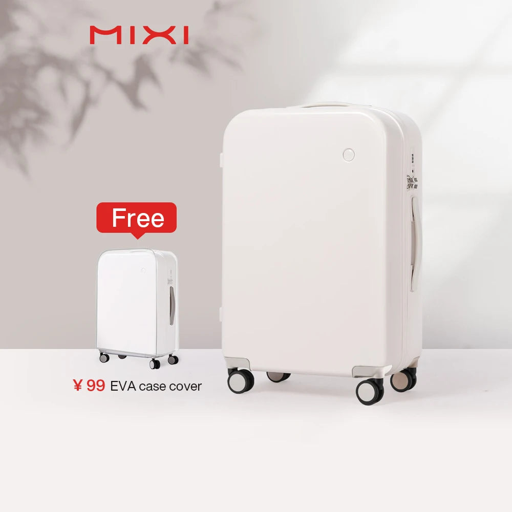Mixi Puristic Design Hardside Travel Luggage – Rolling Suitcase with Wheels for Men & Women, Carry-On 16/20 Inch & Large 22/24/26/28 Inch Trolley Case
