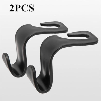 2-Pack Multi-Functional Car Seat Headrest Hooks – Hanger & Holder for Bags, Purses, Clothes & Grocery Storage, Car Interior Accessories