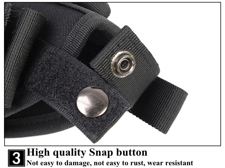 Universal Drop Leg Gun Holster - Right-Handed Tactical Thigh Pistol Bag & Pouch for All Handguns