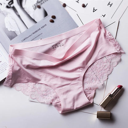 Women’s French Lace Panties - Seamless Soft Breathable Briefs for Comfortable Everyday Wear M-4XL