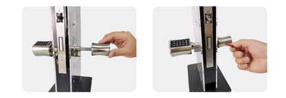 V1 Pro+ Smart Door Lock – TUYA App Adjustable Fingerprint, Password & RFID Cylinder for Home Security