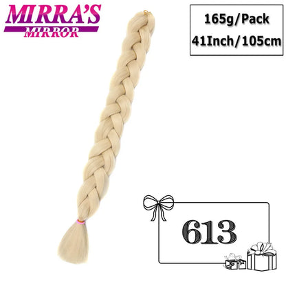 41" Jumbo Braiding Hair Extensions – Purple, Pink & Blue Ombre Synthetic Hair for Box Braids, Wholesale Support