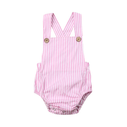 Newborn Baby Sleeveless Romper - Casual Summer One-Piece Jumpsuit for Boys & Girls