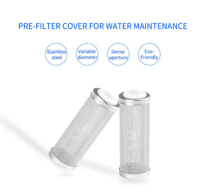 12/16mm Aquarium Inflow Inlet Filter – Stainless Steel Mesh Net Guard, Fish Tank Intake Strainer & Prefilter Cover